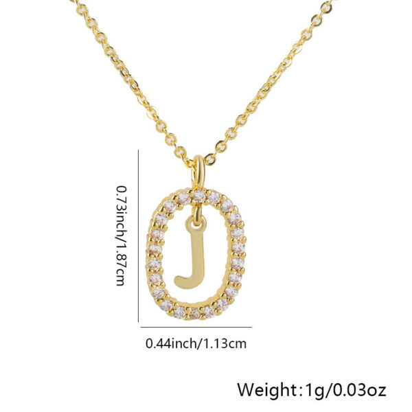 26 Letters Pendant Necklace Light Luxury And Simplicity - Image 4