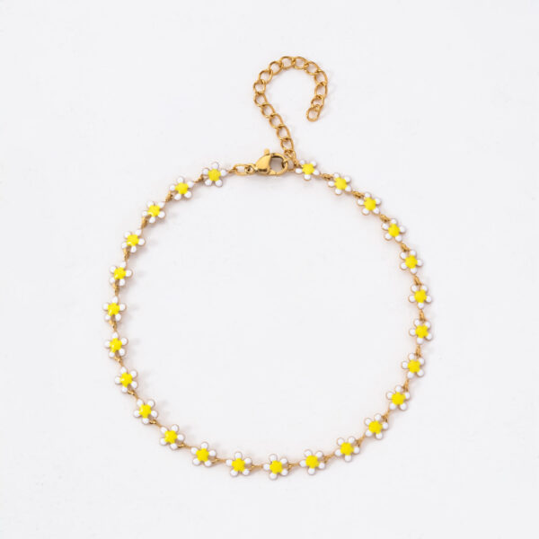 Stainless Steel Colorized Butterfly Five-pointed Star Flower Bracelet - Image 4